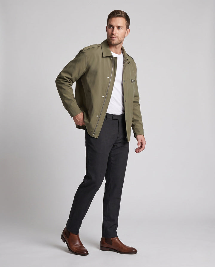 Men's leisure jacket with practical zip pockets Hudson & Parker