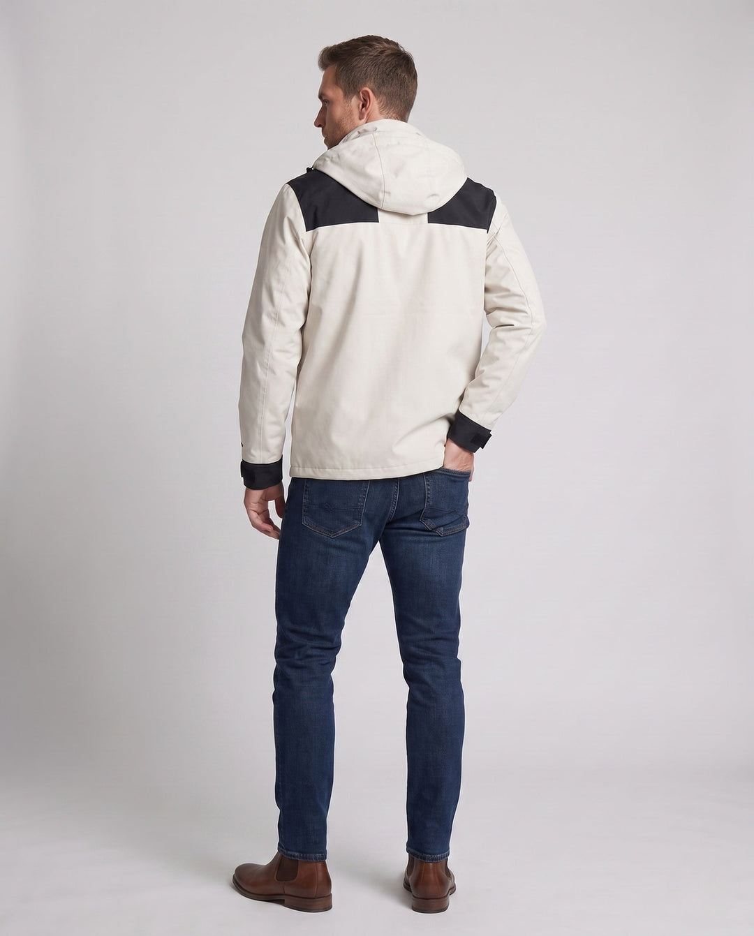 Men's leisure jacket with adjustable hood Hudson & Parker