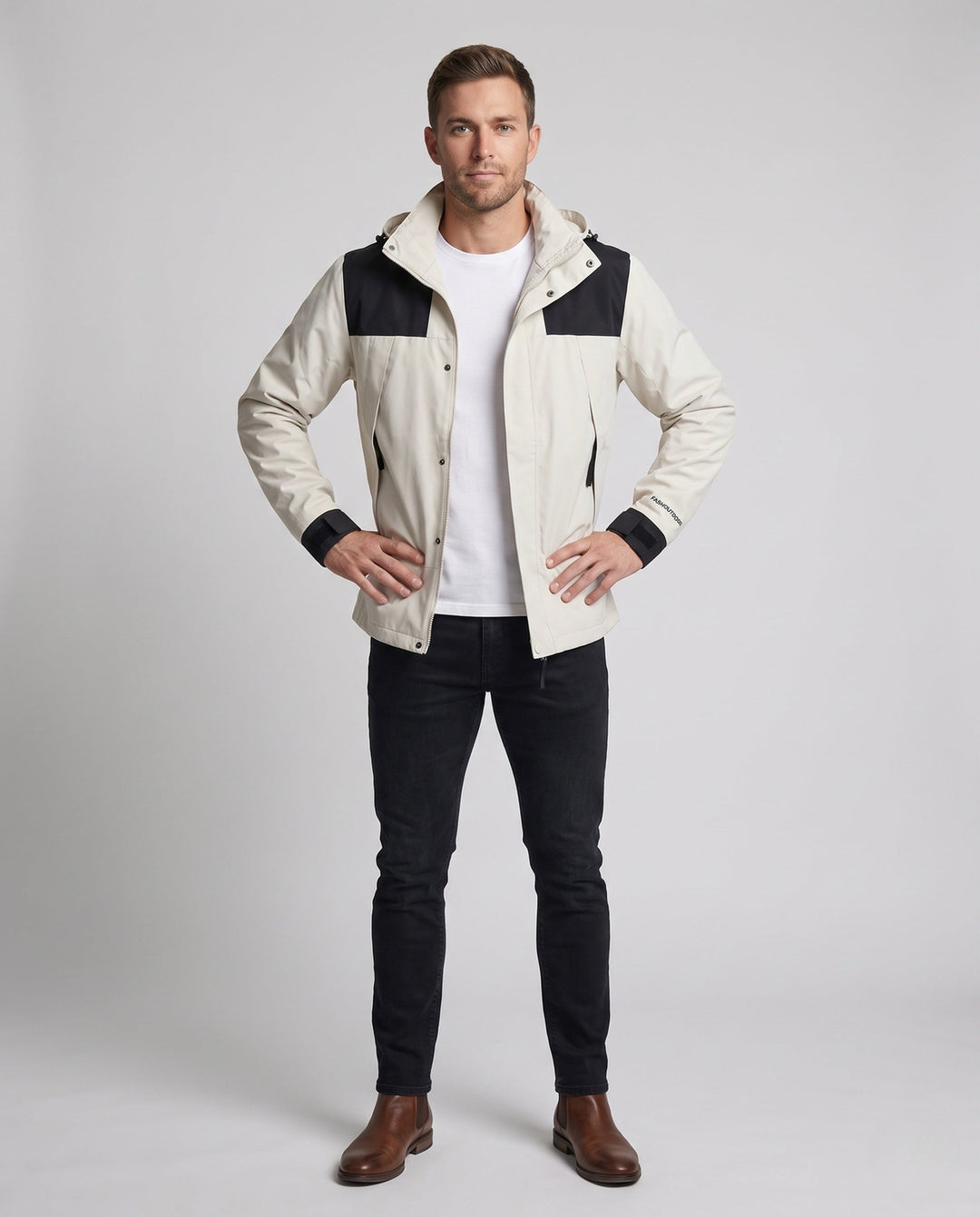Men's leisure jacket with adjustable hood Hudson & Parker