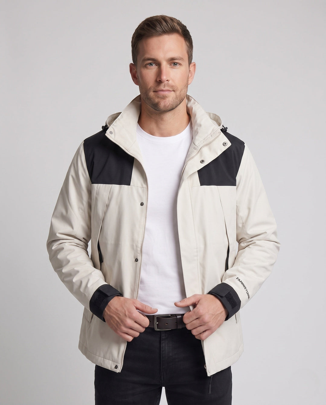 Men's leisure jacket with adjustable hood Hudson & Parker
