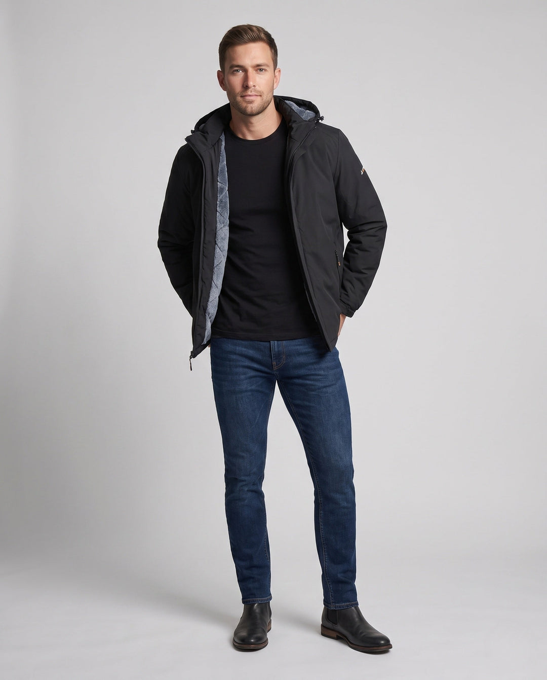 Men's Functional Outdoor Jacket with Hood Hudson & Parker