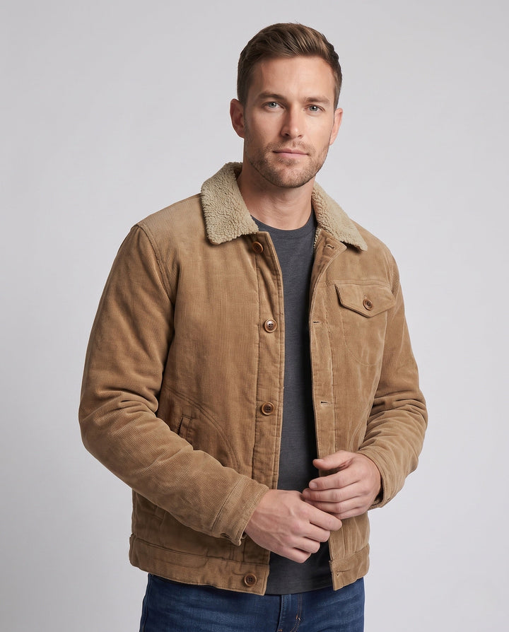 Men's Cozy Cord Jacket with Teddy Lining Hudson & Parker
