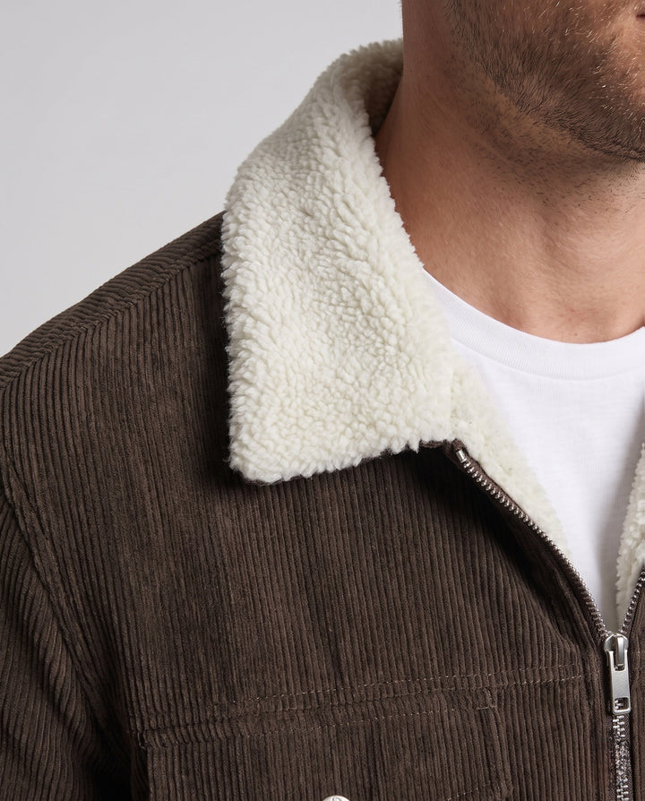 Men's Casual Cord Jacket with Fleece Lining Hudson & Parker