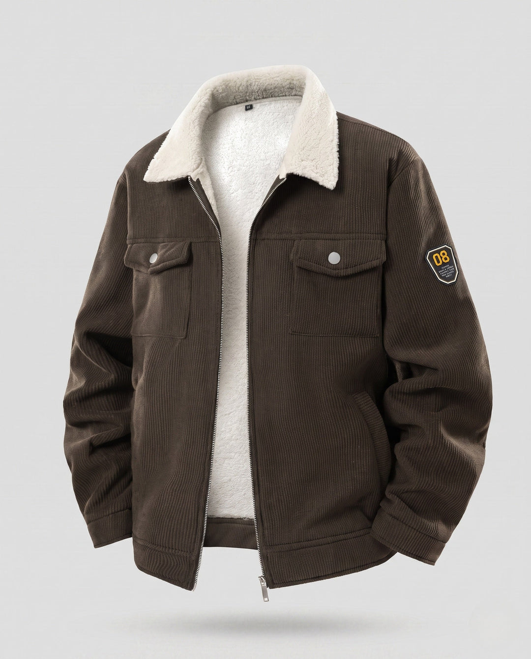 Men's Casual Cord Jacket with Fleece Lining Hudson & Parker