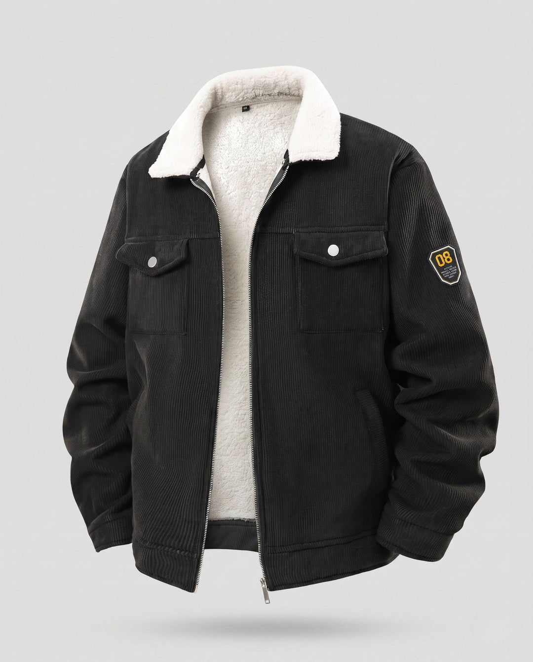 Men's Casual Cord Jacket with Fleece Lining Hudson & Parker