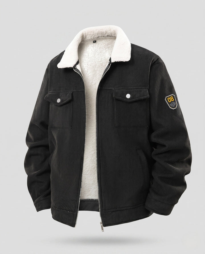 Men's Casual Cord Jacket with Fleece Lining Hudson & Parker