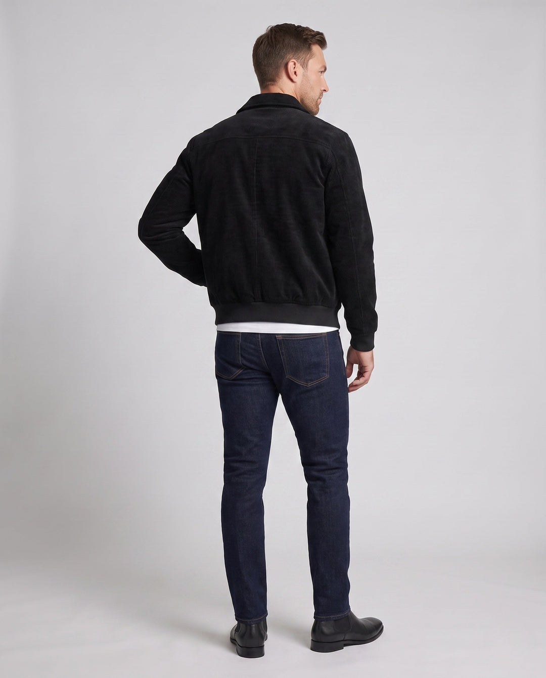 Men's Casual Cord Jacket with Practical Pockets Hudson & Parker