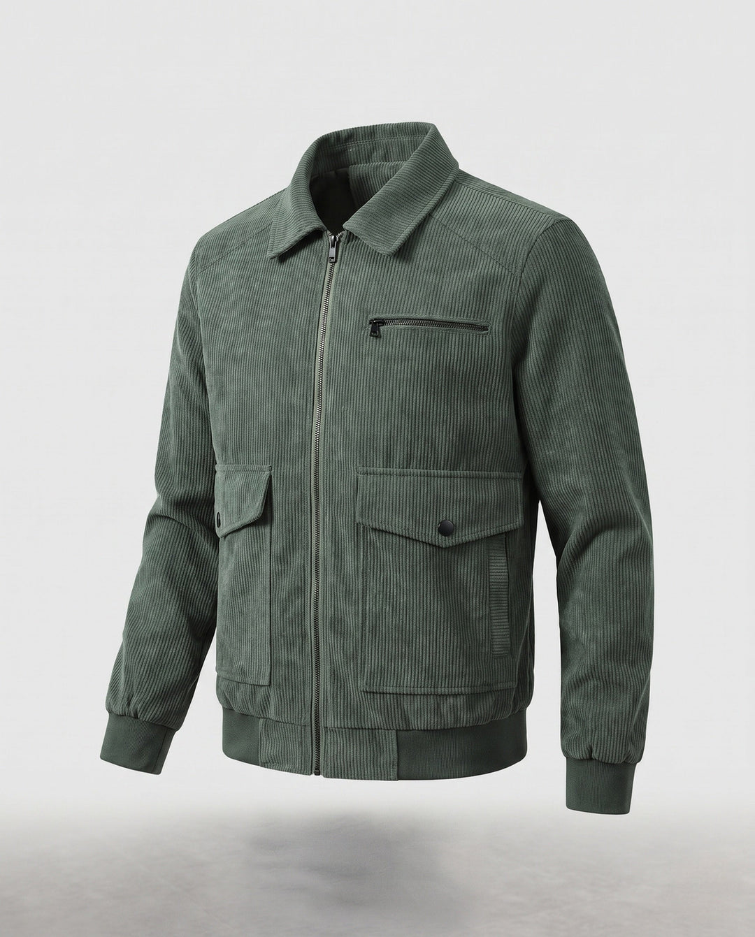 Men's Casual Cord Jacket with Practical Pockets Hudson & Parker