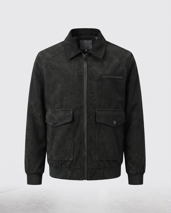 Men's Casual Cord Jacket with Practical Pockets Hudson & Parker