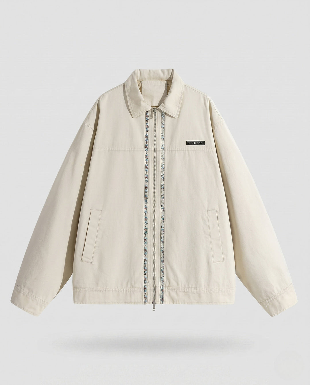 Men's Casual Zip Jacket with Colorful Detail Hudson & Parker