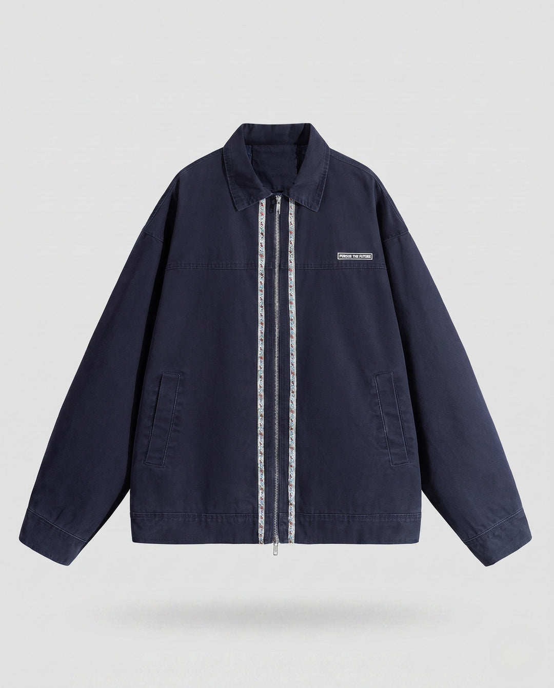 Men's Casual Zip Jacket with Colorful Detail Hudson & Parker