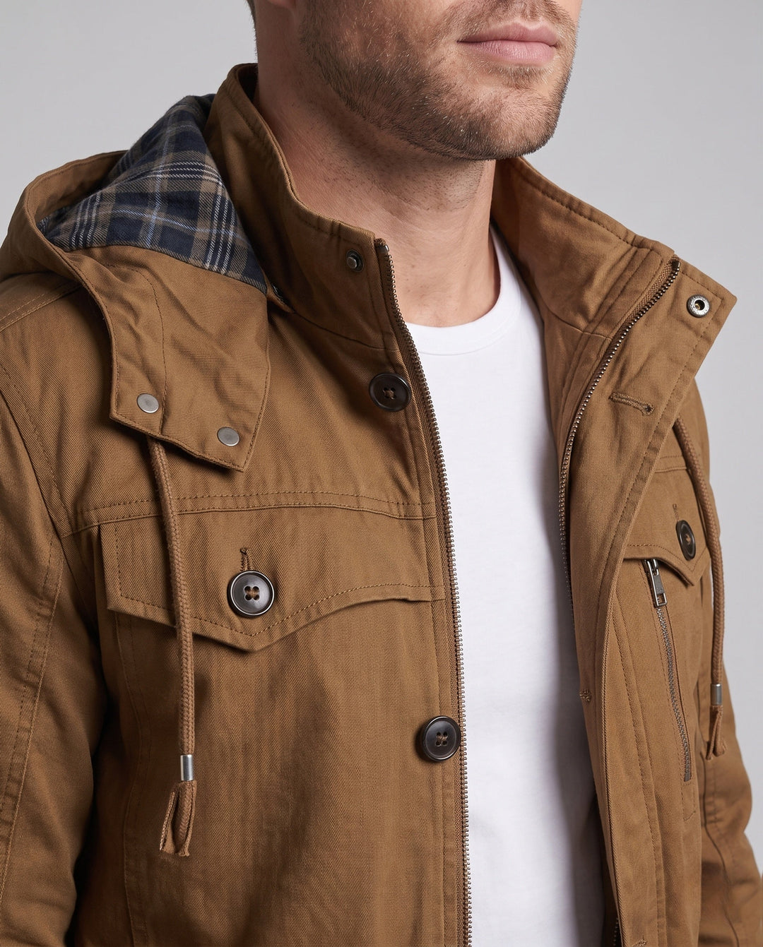 Men's casual parka jacket Hudson & Parker
