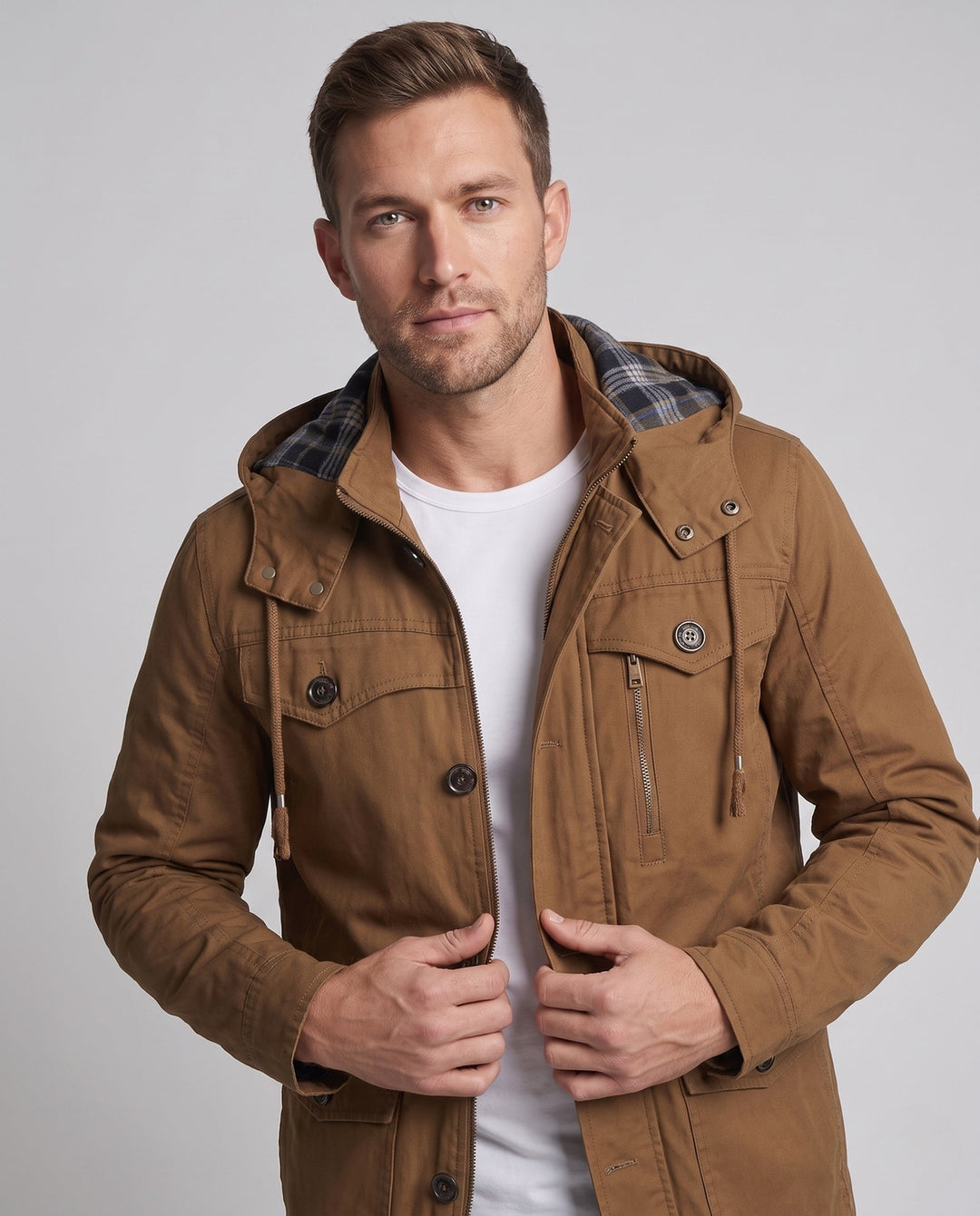 Men's casual parka jacket Hudson & Parker