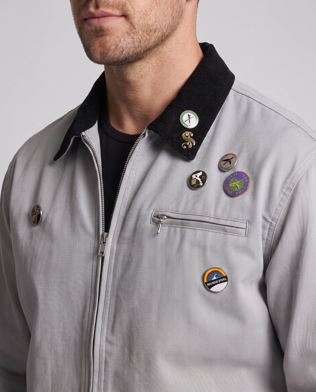Men's Casual Transition Jacket with Versatile Details Hudson & Parker