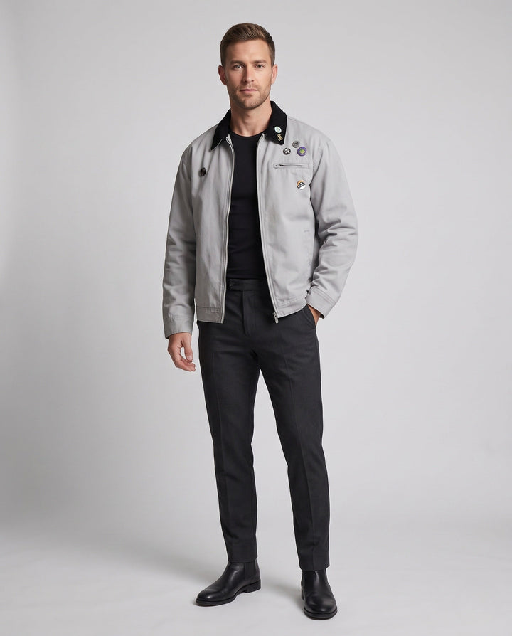 Men's Casual Transition Jacket with Versatile Details Hudson & Parker