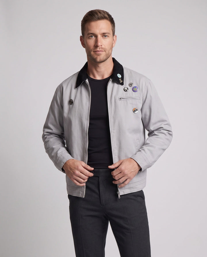 Men's Casual Transition Jacket with Versatile Details Hudson & Parker
