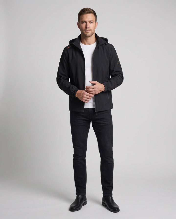 Men's Lightweight All-Weather Jacket with Adjustable Hood Hudson & Parker