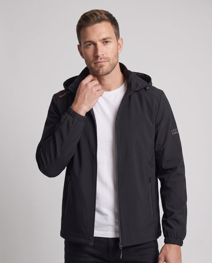 Men's Lightweight All-Weather Jacket with Adjustable Hood Hudson & Parker
