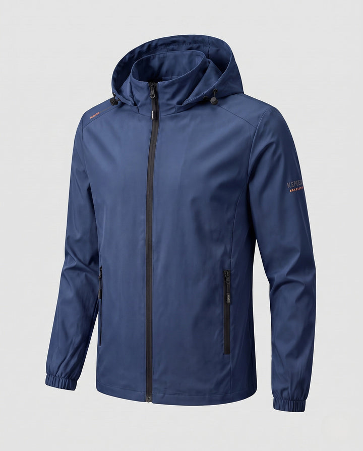 Men's Lightweight All-Weather Jacket with Adjustable Hood Hudson & Parker