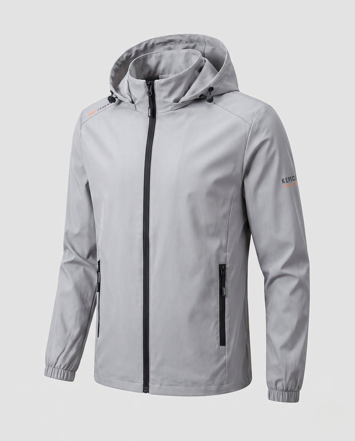 Men's Lightweight All-Weather Jacket with Adjustable Hood Hudson & Parker