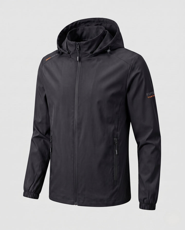 Men's Lightweight All-Weather Jacket with Adjustable Hood Hudson & Parker