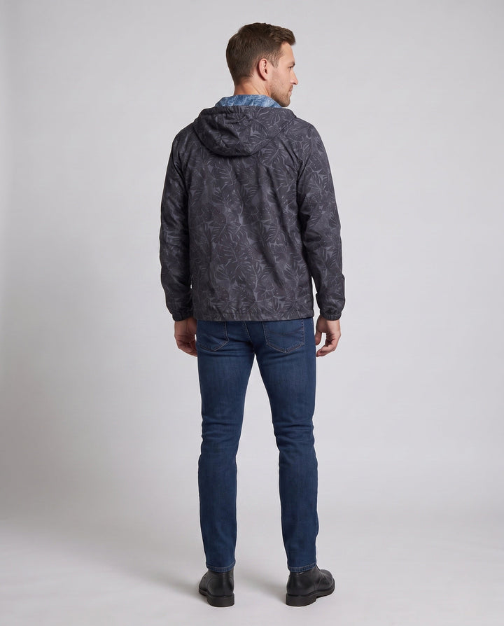 Men's Lightweight Outdoor Jacket with Fashionable Leaf Pattern Hudson & Parker