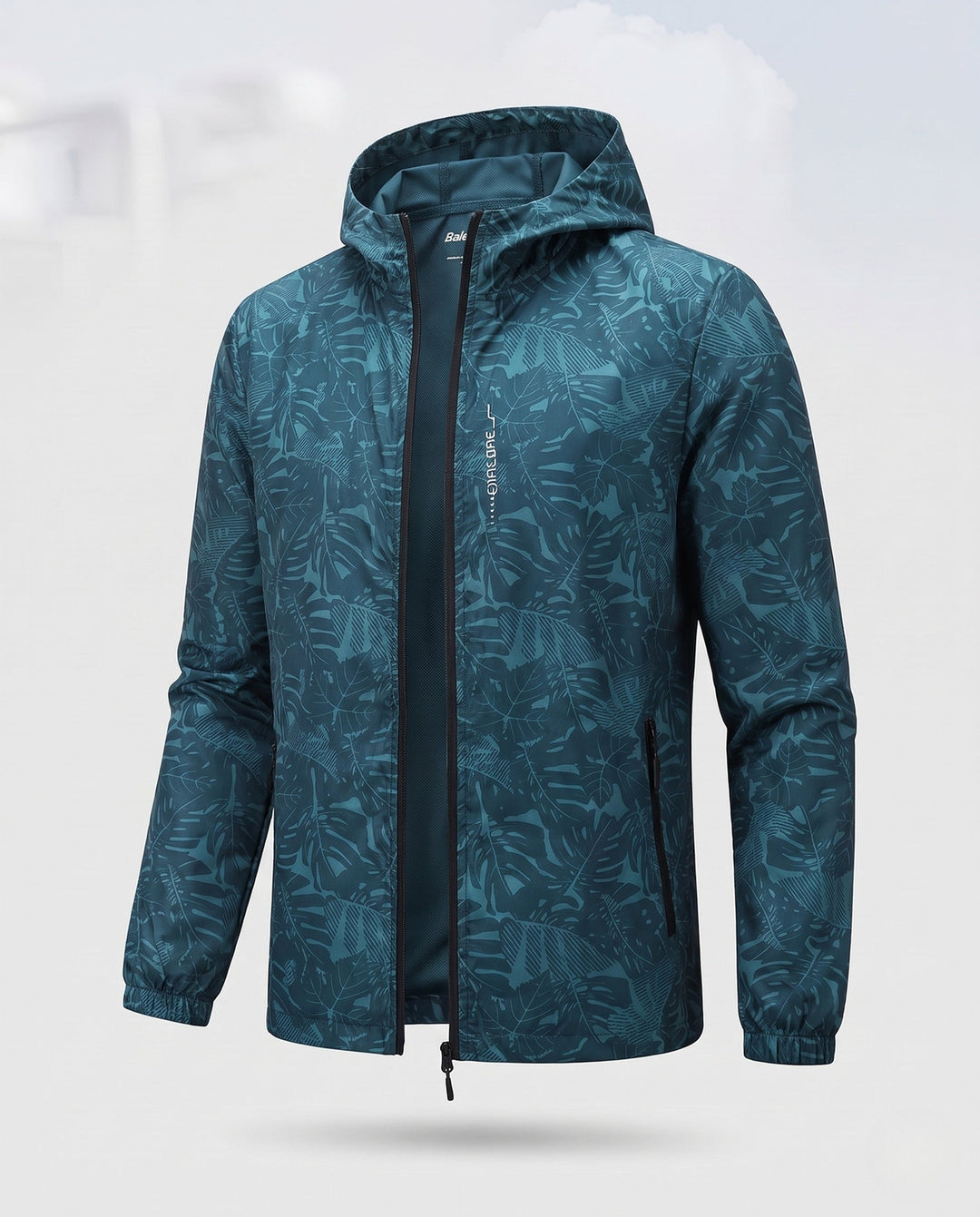 Men's Lightweight Outdoor Jacket with Fashionable Leaf Pattern Hudson & Parker