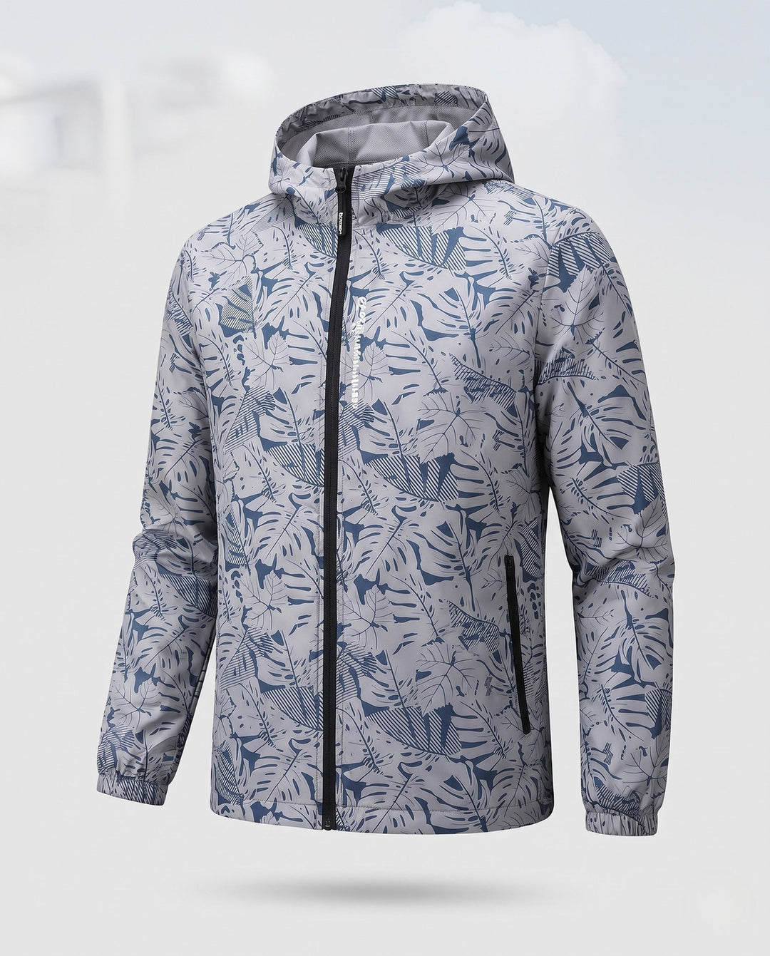 Men's Lightweight Outdoor Jacket with Fashionable Leaf Pattern Hudson & Parker