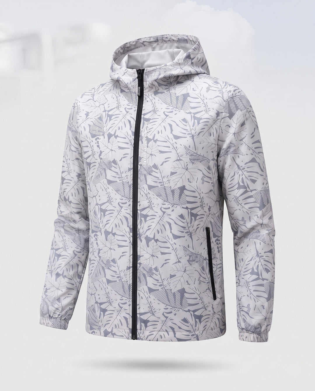 Men's Lightweight Outdoor Jacket with Fashionable Leaf Pattern Hudson & Parker