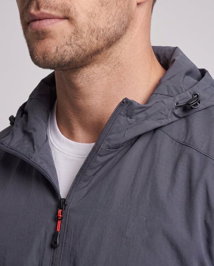 Men's Lightweight Rain Jacket with Adjustable Hood Hudson & Parker