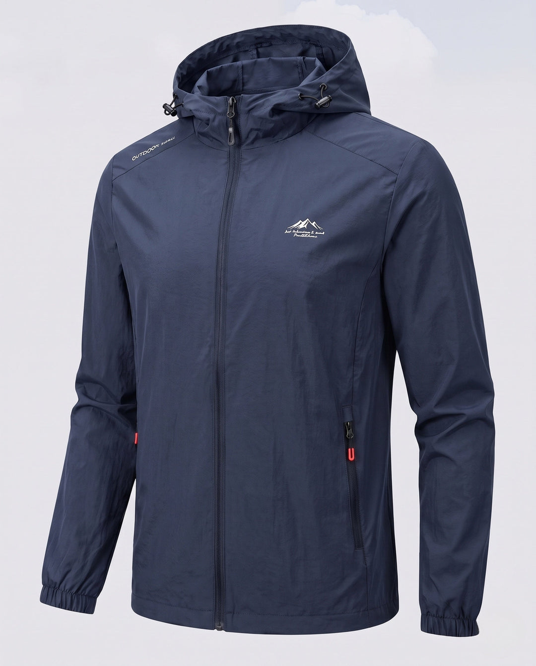 Men's Lightweight Rain Jacket with Adjustable Hood Hudson & Parker