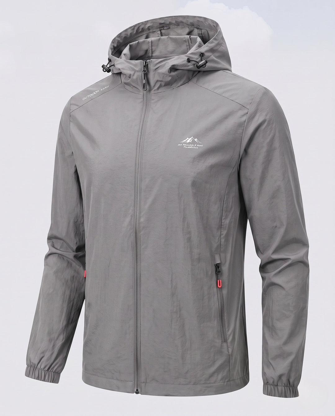 Men's Lightweight Rain Jacket with Adjustable Hood Hudson & Parker