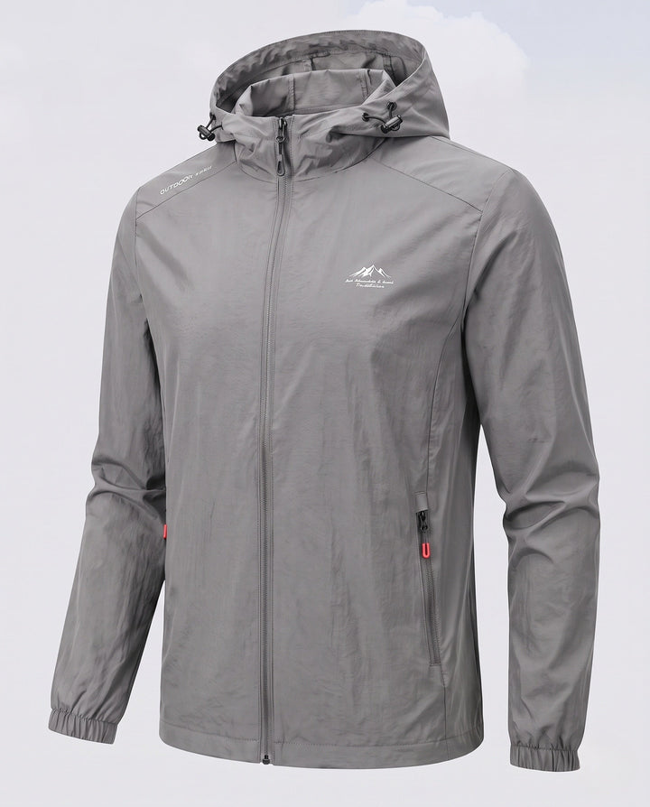 Men's Lightweight Rain Jacket with Adjustable Hood Hudson & Parker