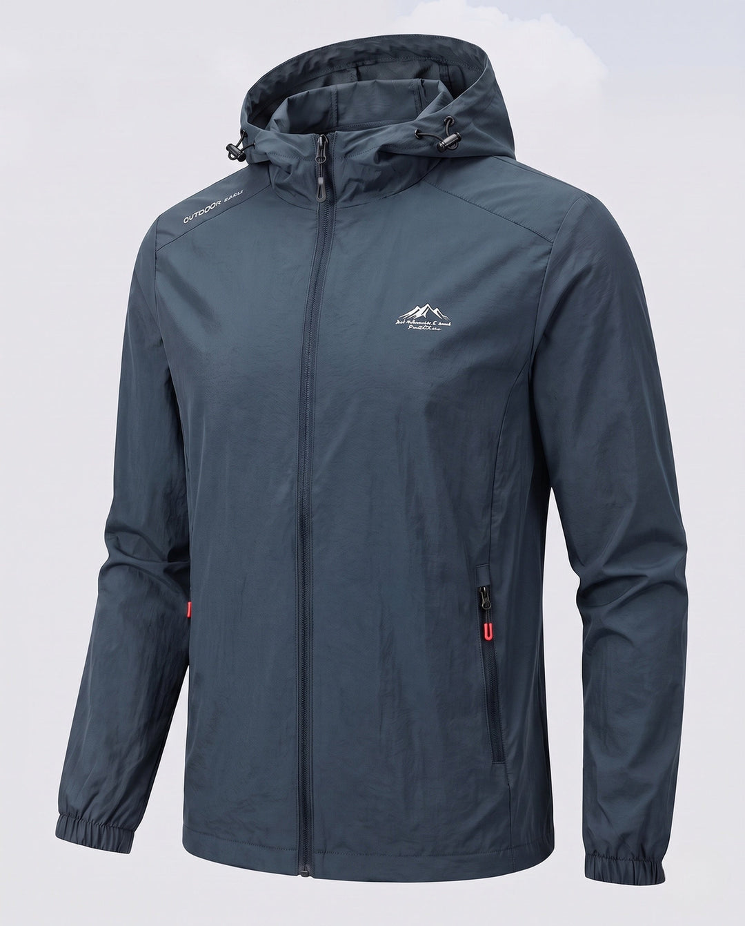 Men's Lightweight Rain Jacket with Adjustable Hood Hudson & Parker