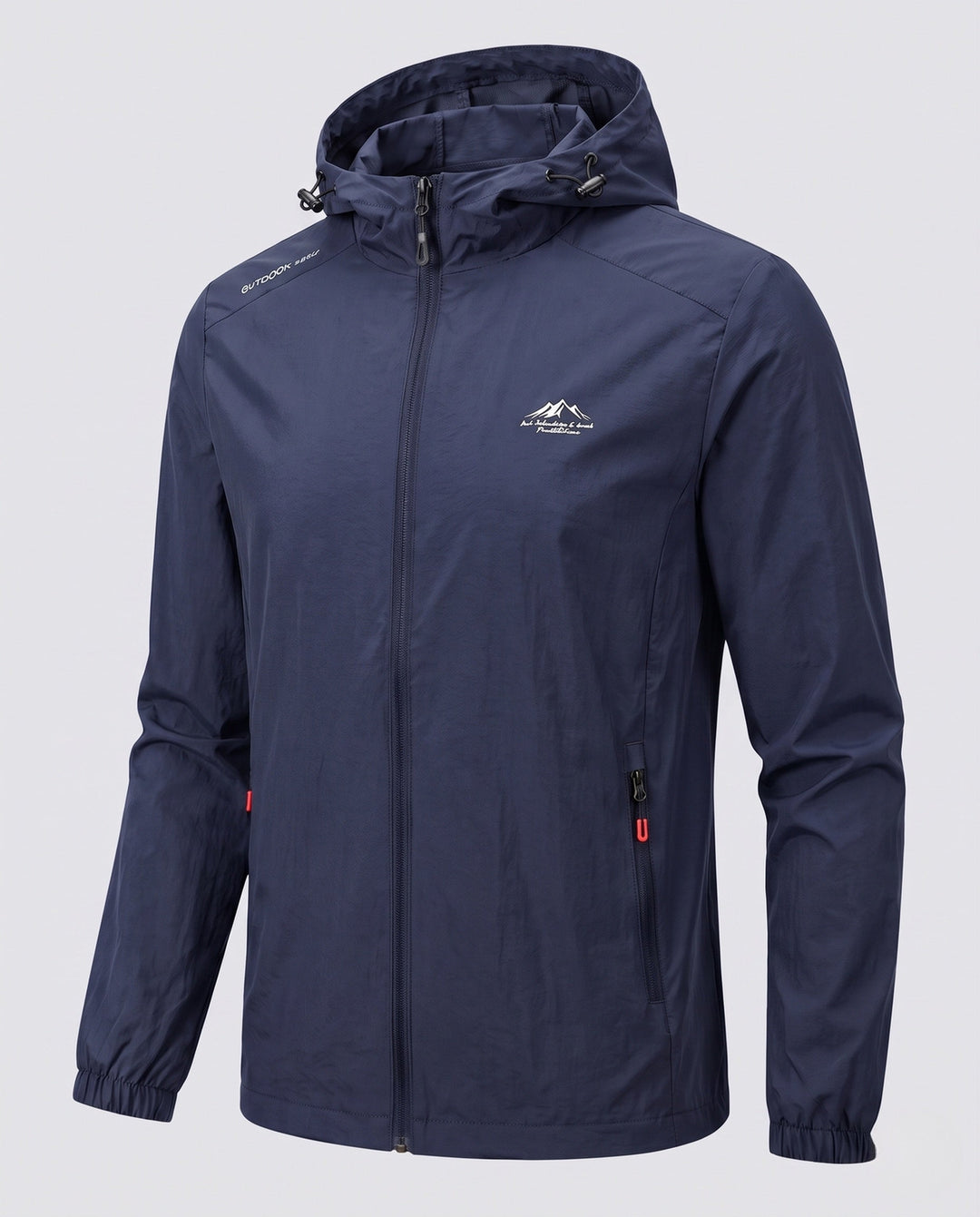 Men's Lightweight Rain Jacket with Adjustable Hood Hudson & Parker