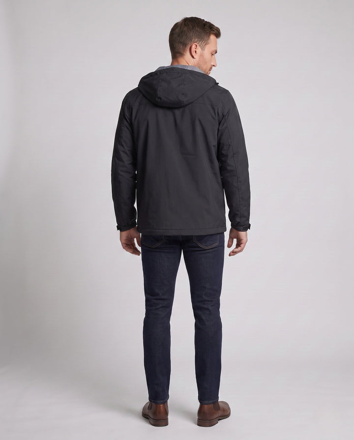 Men's Lightweight Transition Jacket with Hood Hudson & Parker