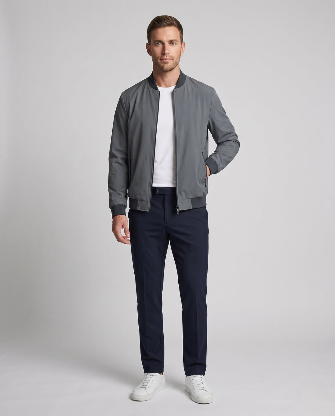 Men's Lightweight Transition Jacket with Practical Pockets Hudson & Parker 1787797912