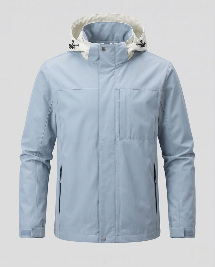Men's Light Transition Jacket with Adjustable Hood Design Hudson & Parker