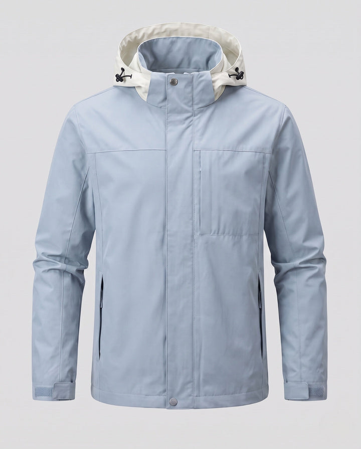 Men's Light Transition Jacket with Adjustable Hood Design Hudson & Parker