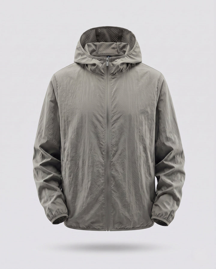 Men's Lightweight Windbreaker Jacket with Adjustable Hood Design Hudson & Parker