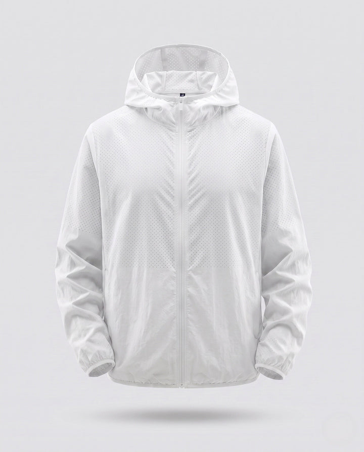 Men's Lightweight Windbreaker Jacket with Adjustable Hood Design Hudson & Parker