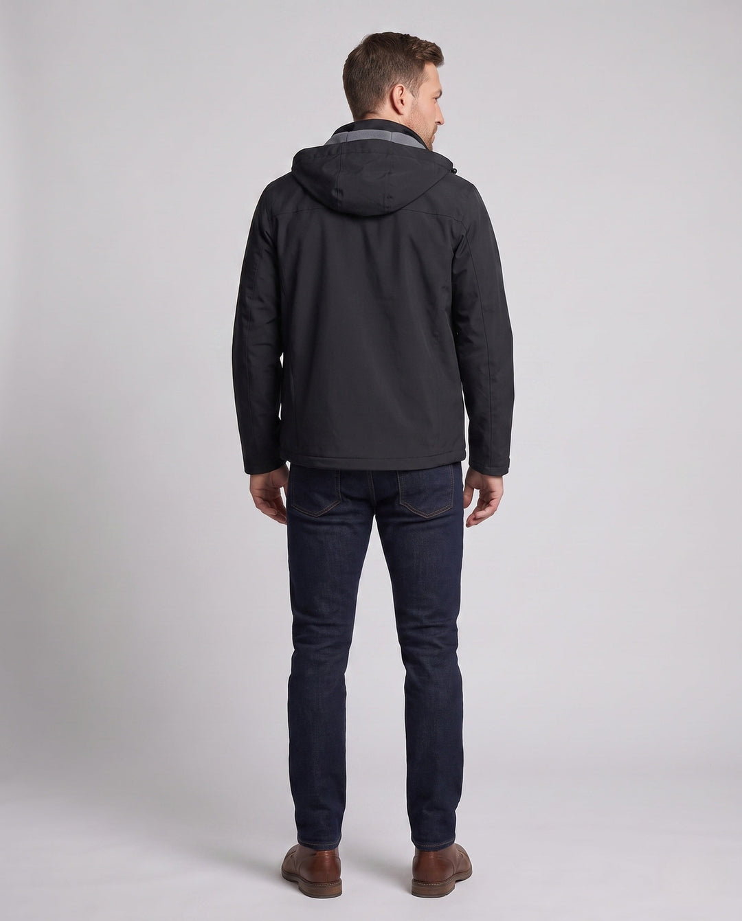 Men's lightweight outdoor jacket with adjustable hood Hudson & Parker