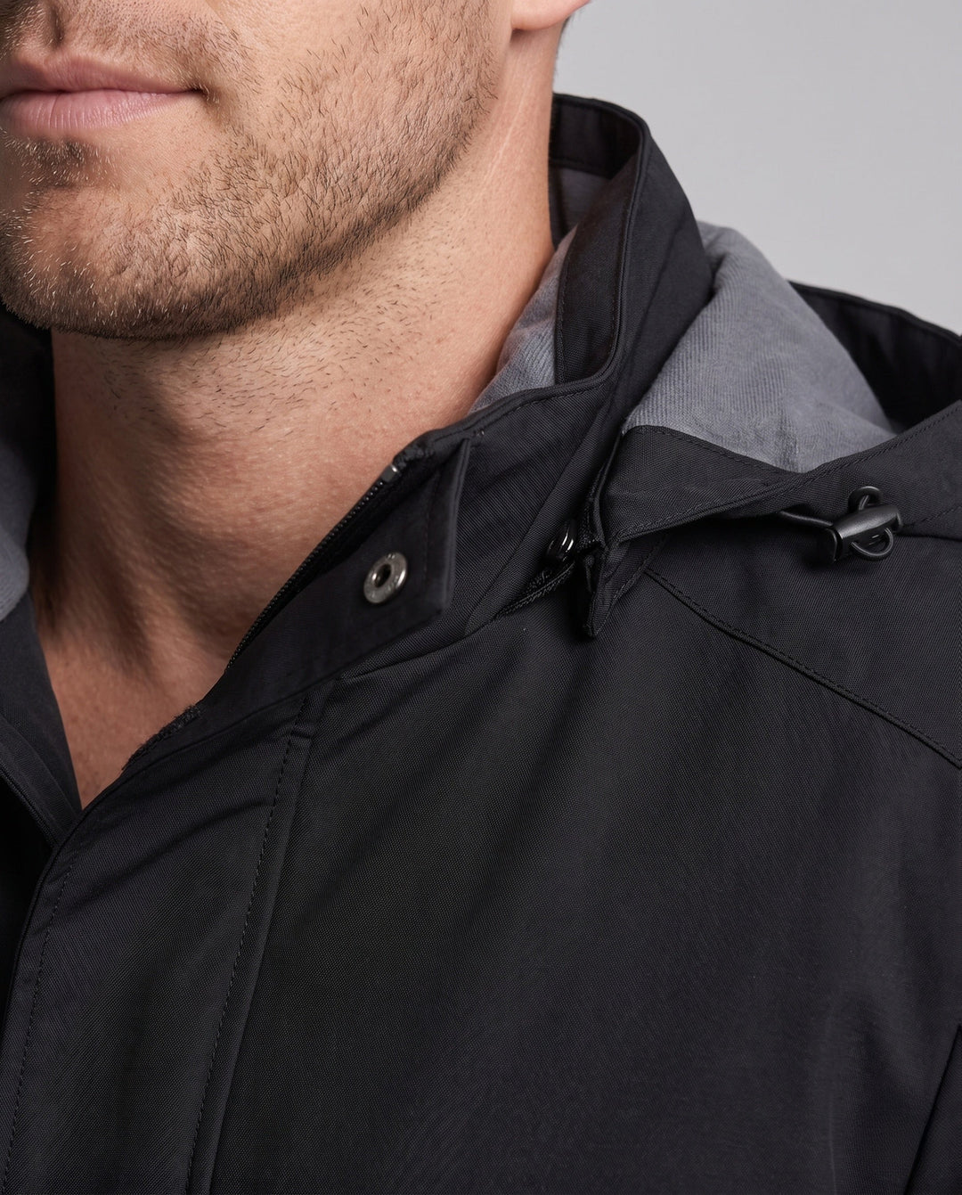 Men's lightweight outdoor jacket with adjustable hood Hudson & Parker