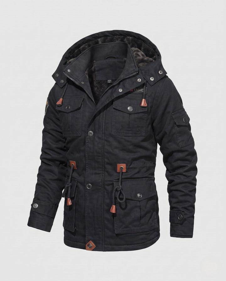 Men's Vintage Style Military Jacket Hudson & Parker