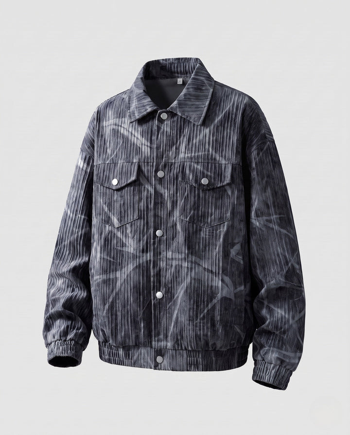 Men's Fashion Cord Jacket with Graphic Design Hudson & Parker