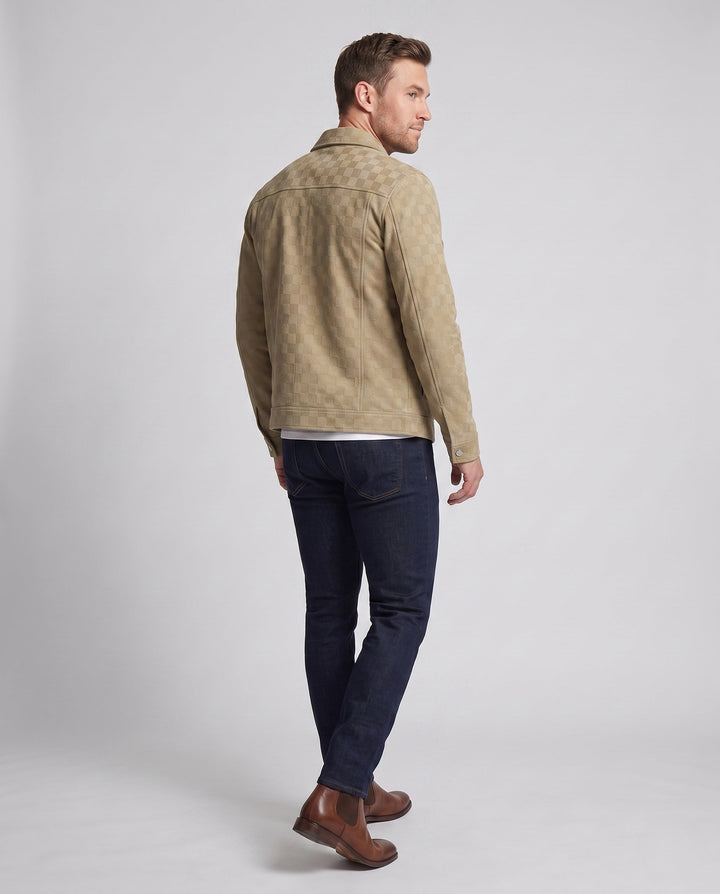 Men's Fashion Jacket with Check Pattern Hudson & Parker