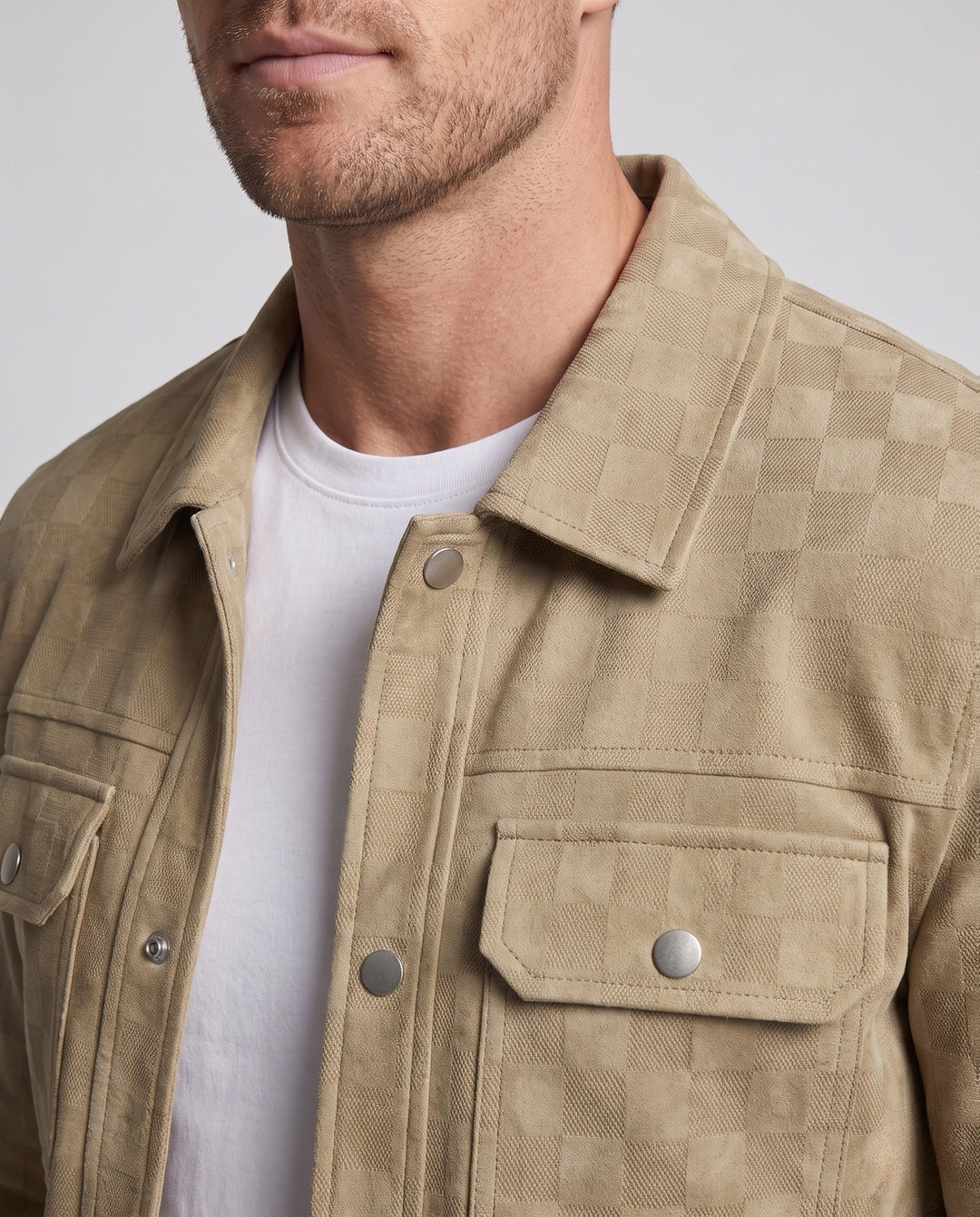 Men's Fashion Jacket with Check Pattern Hudson & Parker