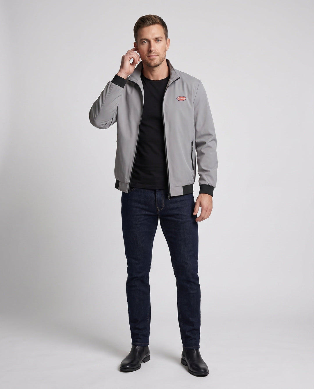 Men's Fashion Sports Jacket with High Pockets Hudson & Parker