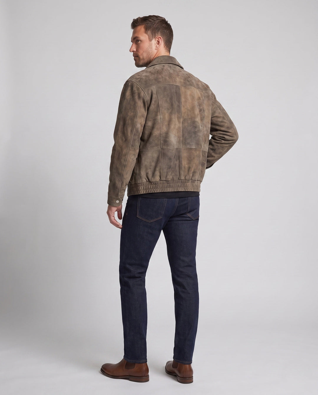 Men's Fashion Suede Jacket Hudson & Parker