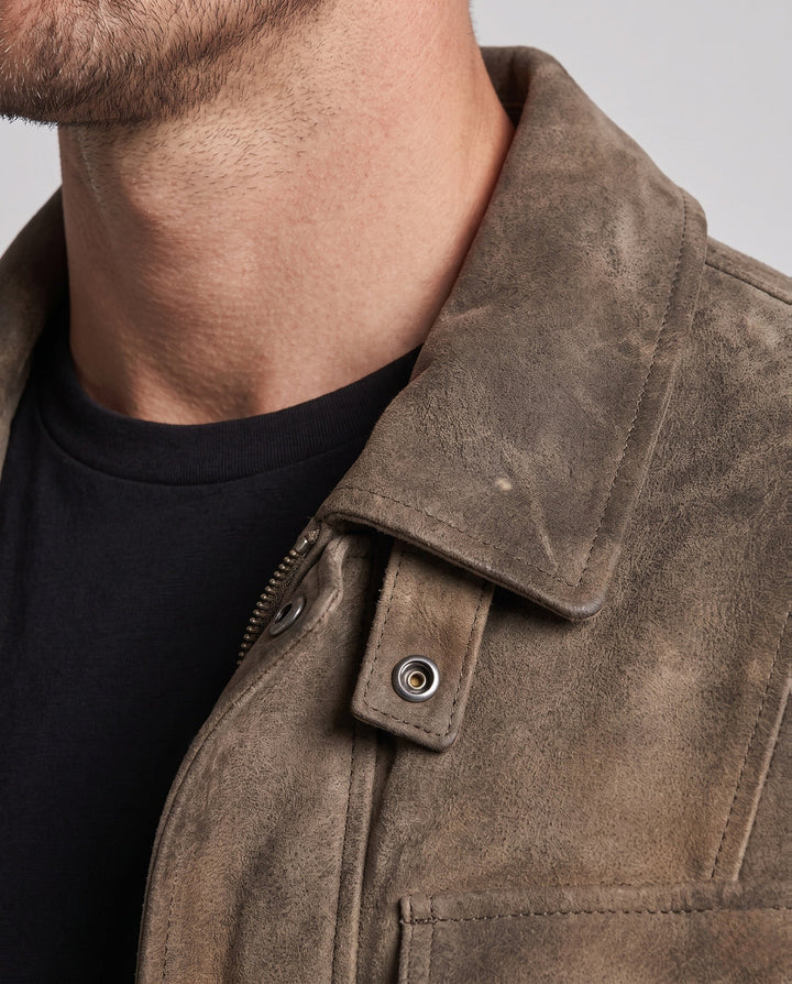 Men's Fashion Suede Jacket Hudson & Parker